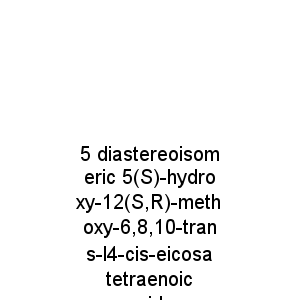 5 diastereoisomeric 5(S)-hydroxy-12(S,R)-methoxy-6,8,10-trans-l4-cis-eicosatetraenoic acids